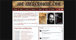 Desktop Screenshot of joeabercrombie.com